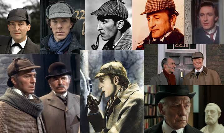 Diferentes actores que han interpretado a Sherlock Holmes